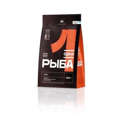 Одно Мясо 0,4кг д/кошек с рыбой  24/48