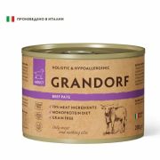 GRANDORF конс. д/собак Паштет из говядины 200 г  1/6