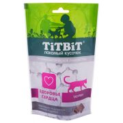 TITBIT Хрустящие подушечки для кошек с мясом индейки для здоровья сердца 60 г 015414  1/25