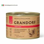 GRANDORF конс. д/собак Паштет из индейки 200 г  1/6