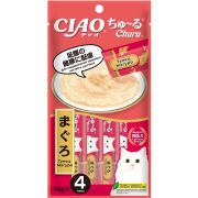 INABA Ciao Churu Лакомство д/кош Пюре Тунец Магуро/Лобстер 4шт/56гр