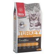 BLITZ Sensitive 2 кг д/к ADULT CATS TURKEY Индейка 1/6  0269