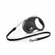 Рулетка 12кг 5м Flexi Black Design cord S silver ГЕРМАНИЯ трос
