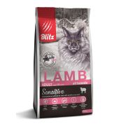 BLITZ Sensitive 0,4 кг д/к ADULT CATS LAMB Ягненок 1/25   0214