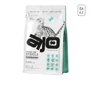 AJO Cat 0,4 кг Sterile Сухой полнорационный корм для активных стерилизованных кошек с высоким содержанием белка