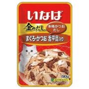 INABA Kinnodashi пауч 60гр д/кош Тунец/Палтус в желе