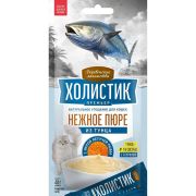 Деревенские лакомства Холистик Премьер, д/кош. «Нежное пюре из тунца с икрой летучей рыбы», 4х10г (5694) 1/200