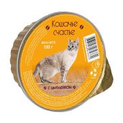 Кошачье счастье 100 г д/кошек с  цыплёнком  ламистер  1/20