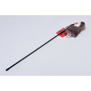 Игрушка д/кошек Дразнилка NUNBELL Мышка l=46см 8208  1/12