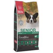 BLITZ Sensitive 15 кг Adult SENIOR корм д/собак всех пород старше 7 лет