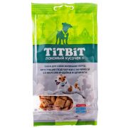 TITBIT Хрустящие подушечки с начинкой со вкусом индейки и шпината д/мелких пород 95г 012802