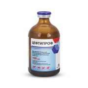Цефтипроф 100мл, супс. д/ин ( III поколения антиб.Цефтиофур+Кетопрофен )