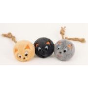 Игрушка д/кошек Мышарик меховой 6*6*15см иск.мех 133
