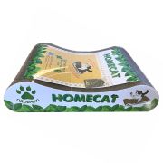 Когтеточка 41*24*10см гофрокартон HOMECAT Мятная волна малая  39394