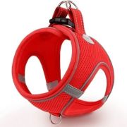 Шлейка-жилет анатомическая, дышащая, красная, 24-28/28-32см, 2XS 2277