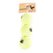 Игрушка д/собак Мячи теннисные  3 шт Ф 6 см  HOMEPET  3503