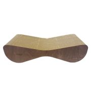 Когтеточка 48*12*20см HOMECAT Clawsworld S из гофрокартона с деревянным ободком цвет  бук882