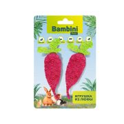 Игрушка д/грызунов Редиски из люфы Bambini Pets Количество 2 шт
