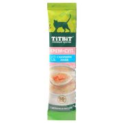TITBIT Крем-суп для кошек с кусочками лосося 10 г 014639  1/16