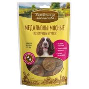 Деревенские лакомства Медальоны мясные из курицы и утки  90гр. 4925