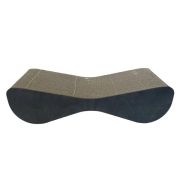Когтеточка 48*12*20см HOMECAT Clawsworld S из гофрокартона с деревянным  ободком цвет эбен 899