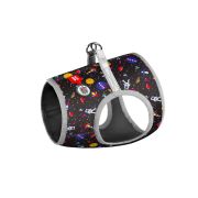 Шлея WAUDOG с рисунком «NASA» (размер S2, обхват груди 46-50 см, обхват шеи 43-45 см)