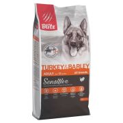 BLITZ Sensitive 15 кг ADULT Turkey&Barley Индейка/ячмень д/собак всех пород  0991