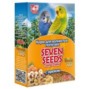 SEVEN SEEDS Корм д/волнистых попугаев 500гр  с орехом 1/12   S102