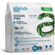 Alleva Holistic Cat Adult Ocean Fish 400гр сухой корм д/кошек с океанич. рыбой, коноплей и алое вера-2684