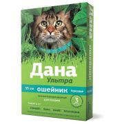 Дана Ультра ошейник инсектоакариц.д/кошек 35см, бирюзовый 1/16