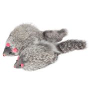 Игрушка д/кошек Мышь 9см  серая  Триол M004NG 22161031 1уп/2шт