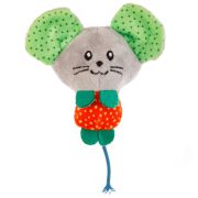 Игрушка для кошек с кошачьей мятой «Большая мышь», разноцветная, 11см ZooZooZoo