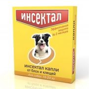 Инсектал капли от блох и клещей д/соб 10-20 кг 3675* 1/60