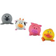 Игрушка д/собак Мяч животные набор игрушек латекс  ф 6 см 24 шт