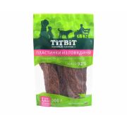 TITBIT Пластинки из говядины для собак всех пород 300 г 1/18  024300