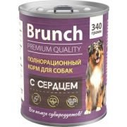 Brunch 340 г Полнорационный корм для собак «c сердцем»