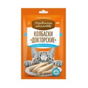 Деревенские лакомства д/кош Колбаски Докторские с нежным лососем 6*10г