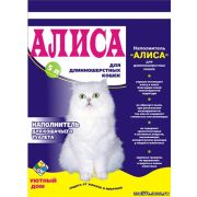 Наполнитель АЛИСА д/кошек ВПИТЫВАЮЩИЙ Длинношерстных 12,3л/7кг