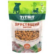 TITBIT Хрустящий завтрак с индейкой лакомство для собак всех пород 024942  1/8