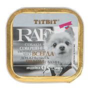 TITBIT Консервы д/собак RAF 100,0 Индейка ламистер 007679 1/15