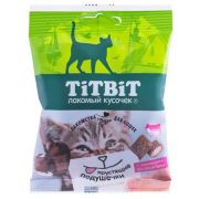 TITBIT Хрустящие подушечки для кошек с паштетом из говядины 30 г 013915
