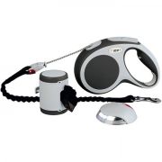 Рулетка 20кг 5м Набор Flexi Vario cord M anthracite трос SET ГЕРМАНИЯ,,