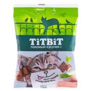 TITBIT Хрустящие подушечки для кошек с паштетом из индейки 30 г 013878