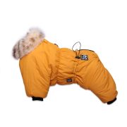Комбинезон для собак Lion Nice-Style SLPK133 на девочку, цвет: горчичный (Размер ХL (спина 35 см, обхват шеи 26-35 см, обхват груди 38-48 см))