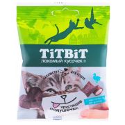 TITBIT Хрустящие подушечки для кошек с паштетом из утки 30 г 013908