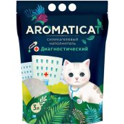 Наполнитель AROMATICAT д/кошек СИЛИКАГЕЛЕВЫЙ Диагностический с pH, 3л/1,25кг Гигиенический 1/12