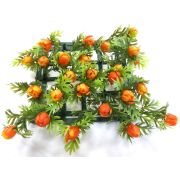 Растение коврик 15*15 см 1025 АР цветы красные,белые