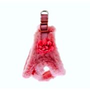 Шлейка Феррибелла с цветком фуксия XS 25-30см /HI1019/