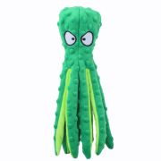 Игрушка д/собак Осьминог зеленый с пищалкой, текстиль, 32см,  №1