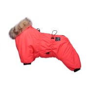 Комбинезон для собак Lion Nice-Style SLPK137 на девочку, цвет: коралловый неон (Размер M (спинка 31 см, обхват шеи 22-29 см, обхват груди 34-42 см))
